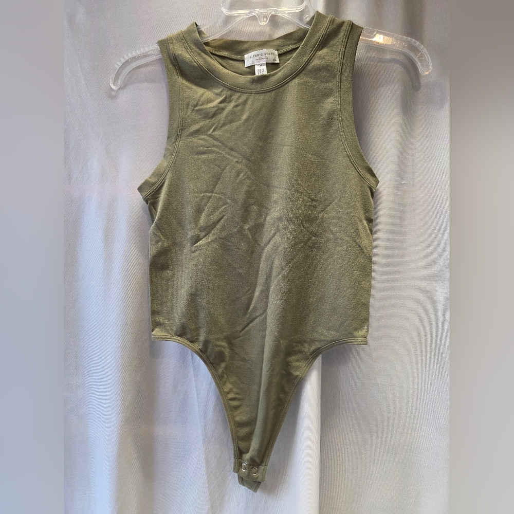 Altar'd State Sage Green Bodysuit